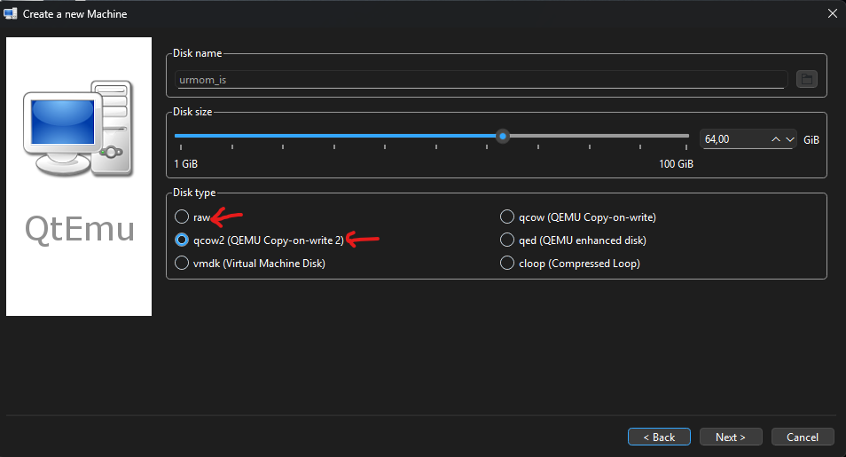 Création d'une nouvelle machine virtuelle