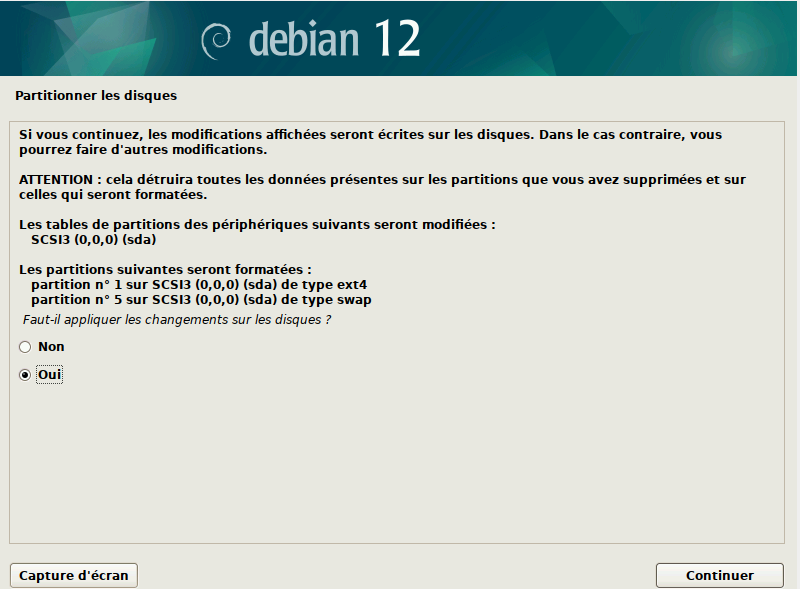 Installation de Debian