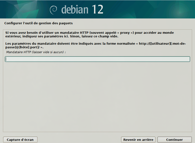 Installation de Debian
