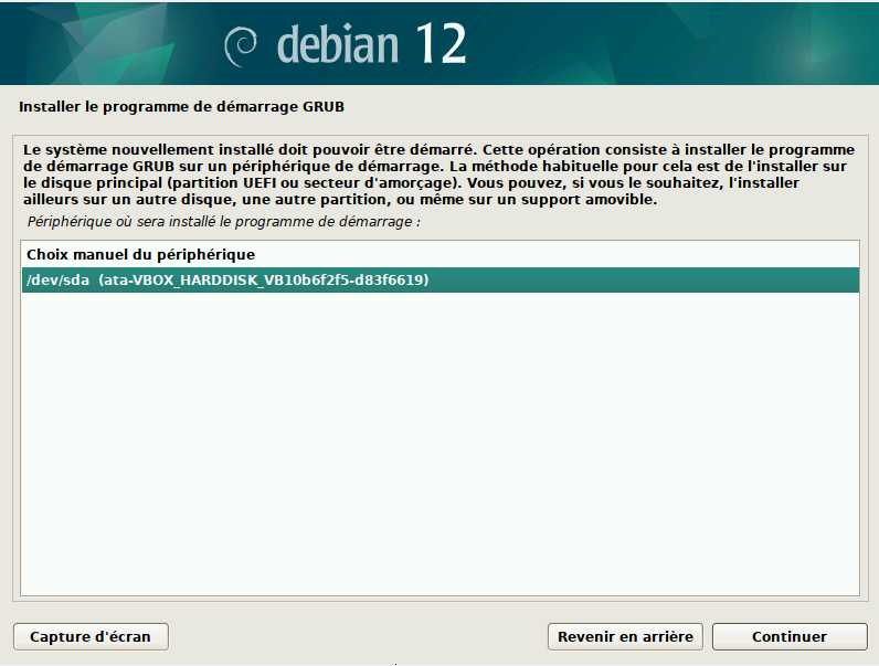 Installation de Debian
