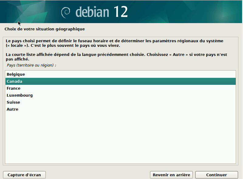 Installation de Debian